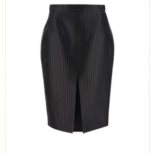 Saint Laurent Pinstriped Pencil Skirt